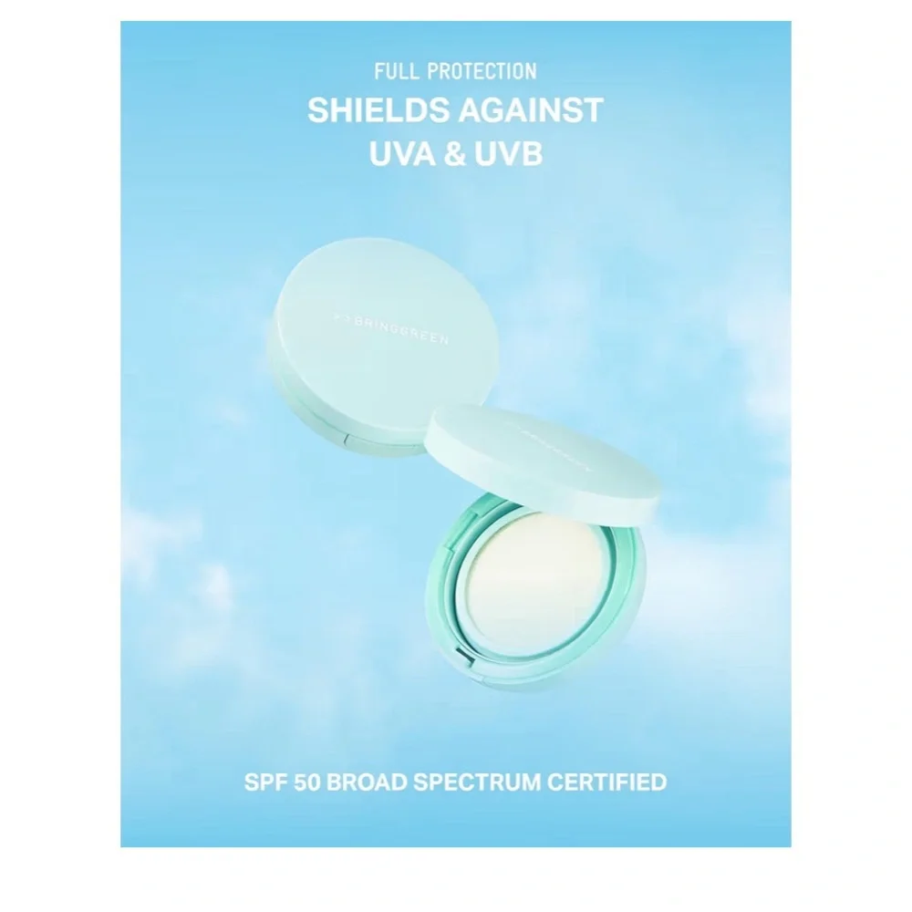 NWT Bring Green Tea Tree Sun Cushion
